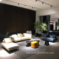 Modern Leather European Sectional Sofa Set